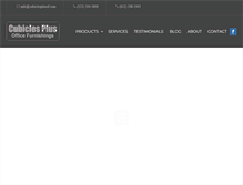 Tablet Screenshot of cubiclesplus.com